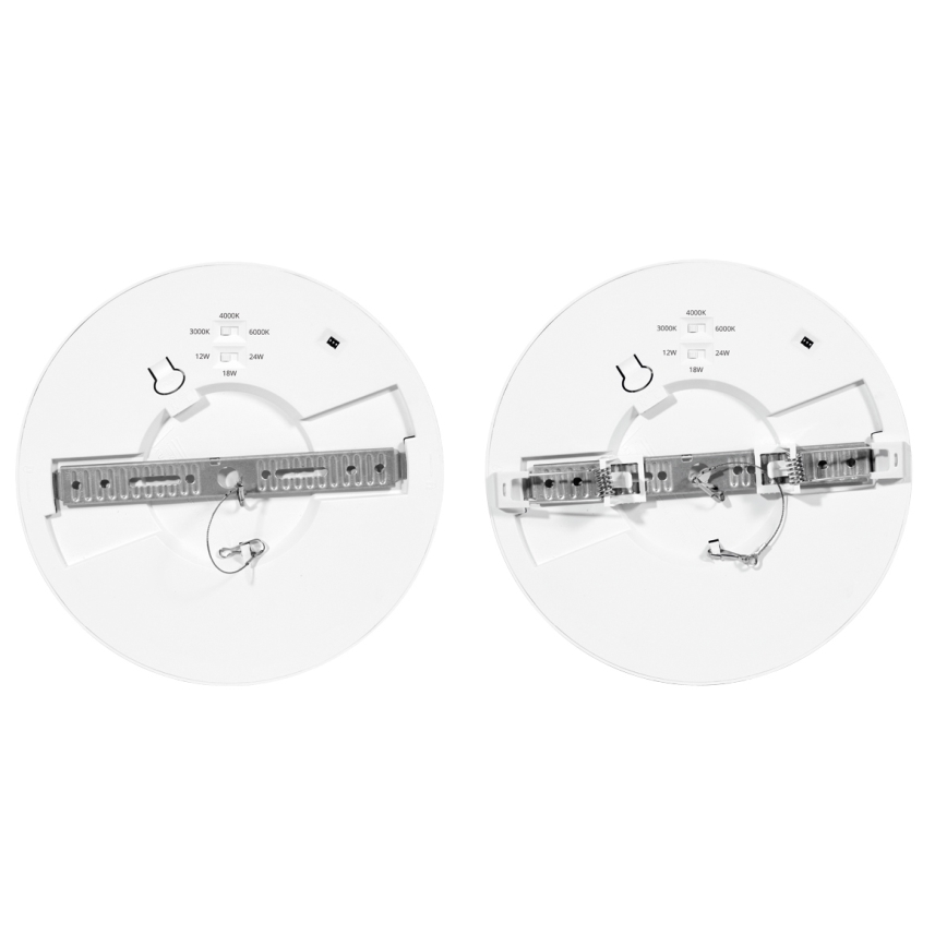 Стельовий вбудований LED світильник з регулюванням яскравості з датчиком LEXA LED/12/18/24W/230V 3000/4000/6000K діаметр 30 см білий