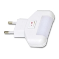 Ecolite XESDEN-1W - Светодиодный навигационный светильник в розетку LED/0,4W/230V