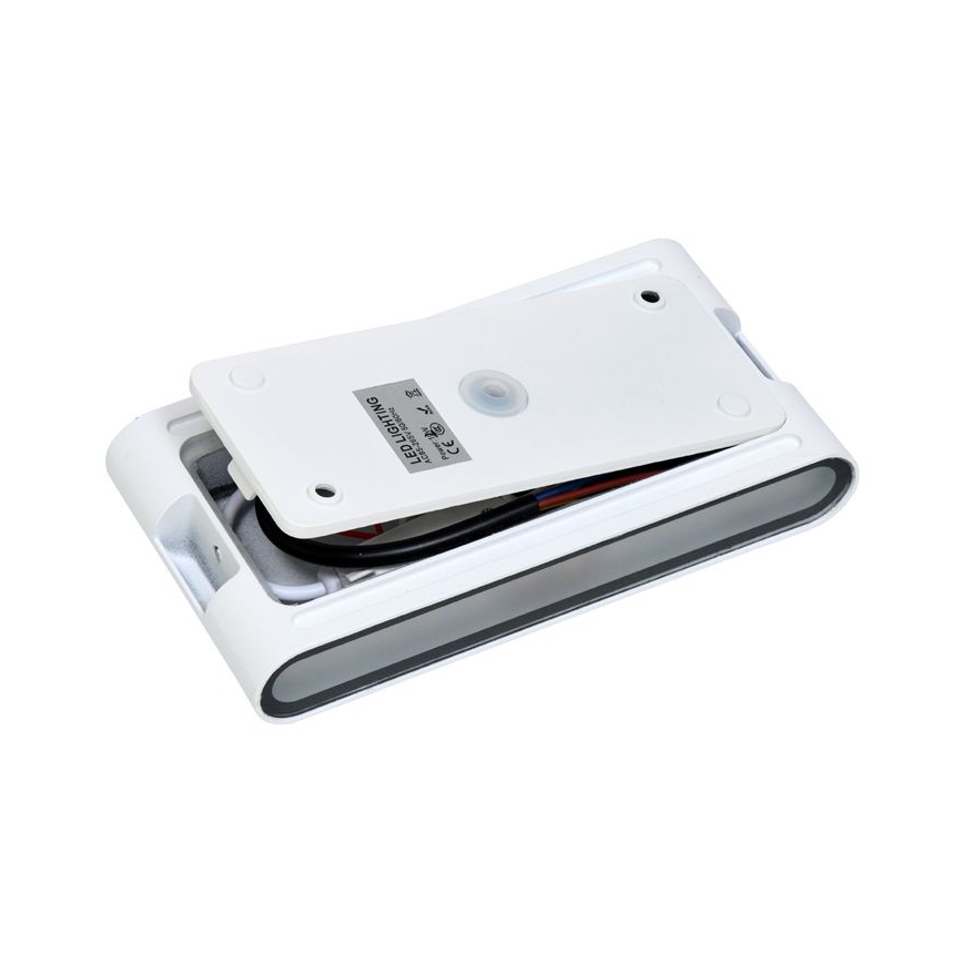 Уличный светодиодный настенный светильник BRICK 2xLED/6W/230V 3000/4000/6500K IP65 белый