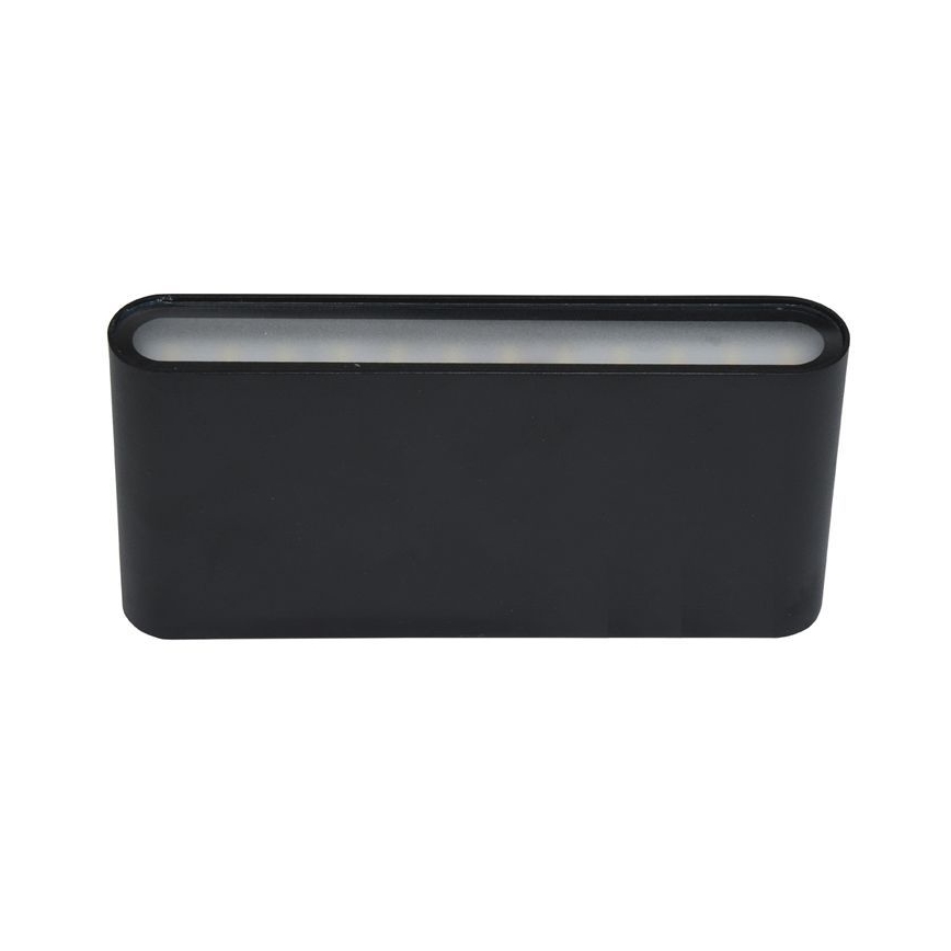 Вуличний світлодіодний настінний світильник BRICK 2xLED/6W/230V 3000/4000/6500K IP65 чорний