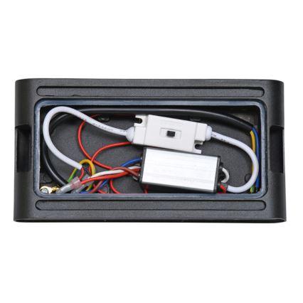 Вуличний світлодіодний настінний світильник BRICK 2xLED/6W/230V 3000/4000/6500K IP65 чорний