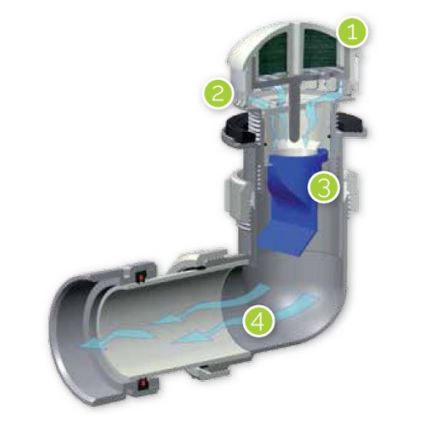 EcoStep 30011 - Безводный писсуар P1.1 керамика/белый
