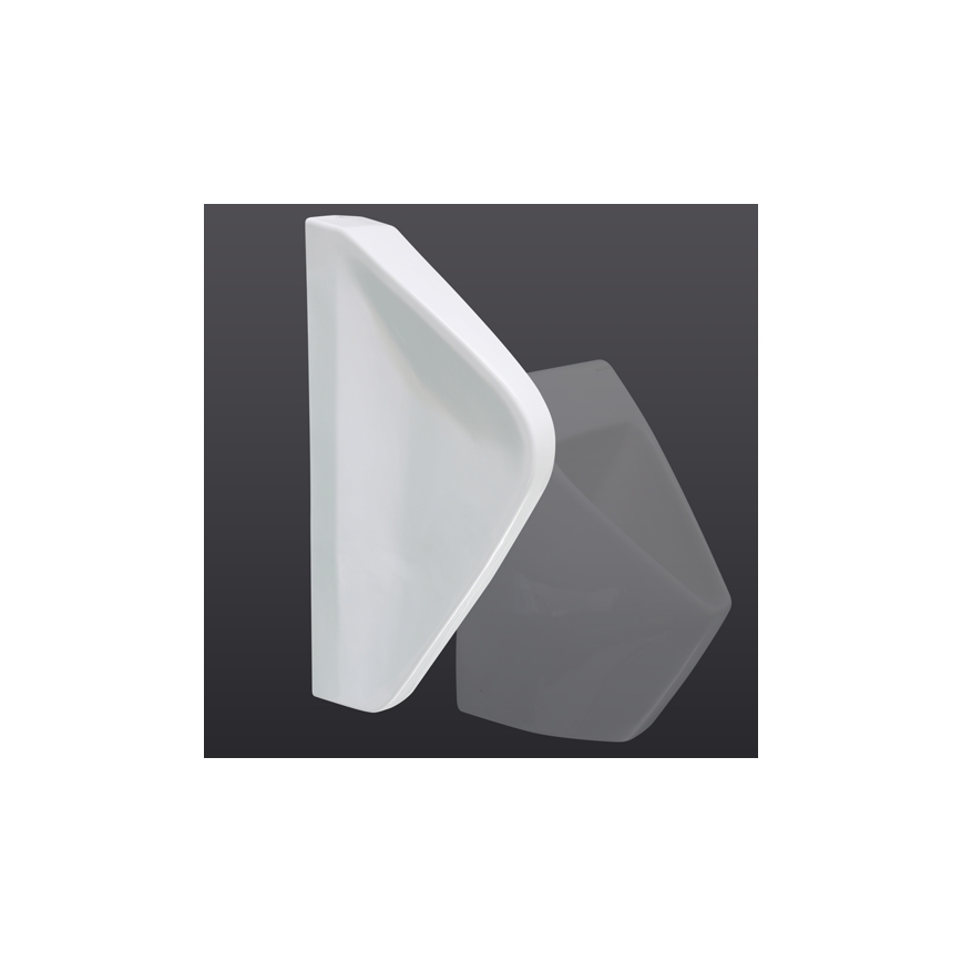 EcoStep 33001 - Розділова стінка для пісуару 57,5x36 см кераміка/білий