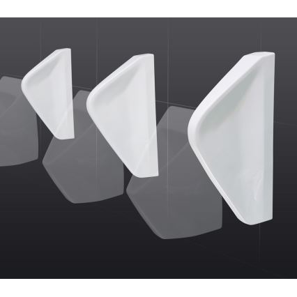 EcoStep 33001 - Розділова стінка для пісуару 57,5x36 см кераміка/білий