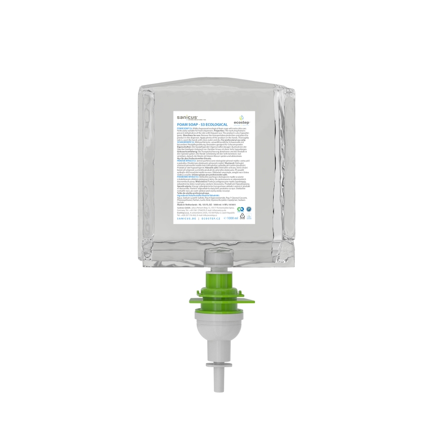 EcoStep 50051 - Бесконтактный дозатор мыла S3 1000 мл 4xAA белый