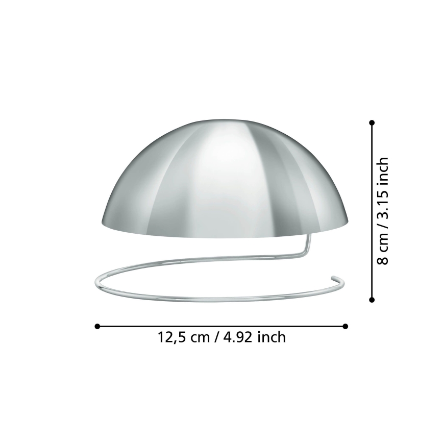 Eglo 11908 -  Декоративная сферическая колба для лампочки G125 блестящий хром