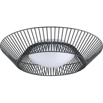 Eglo 200842 - LED стельовий світильник PIASTRE LED/8,2 Вт/230 В діаметр 39 см чорний