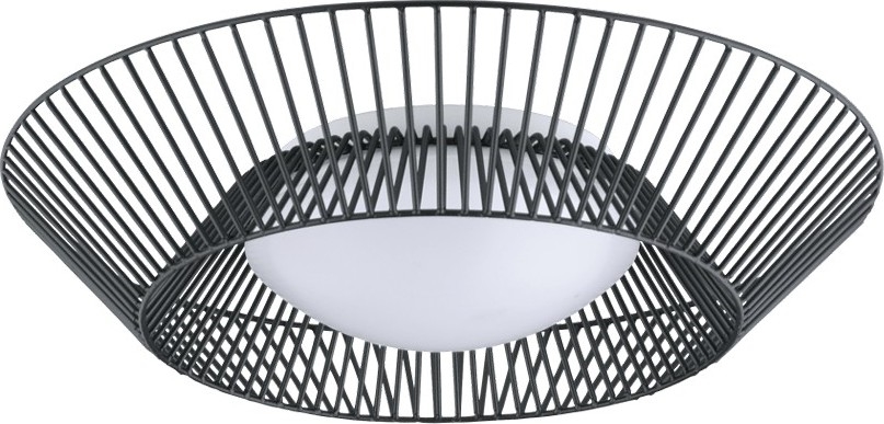 Eglo 200842 - LED-стельовий світильник PIASTRE LED/8,2W/230V, діаметр 39 см, чорний