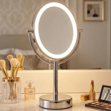 Eglo 201598 - Косметическое зеркало с LED-подсветкой LED/4Вт/4xAA IP65 глянцевый хром