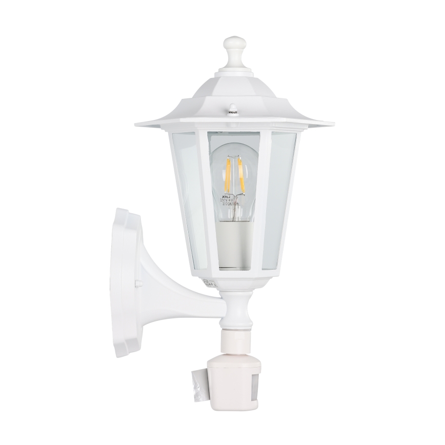 EGLO - Зовнішній світильник з датчиком 1xE27/60W/230V