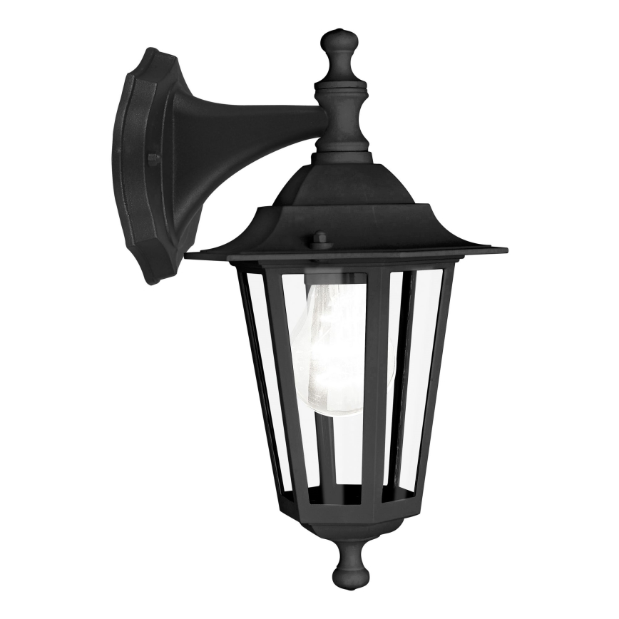 Eglo - Наружный настенный светильник 1xE27/60W черный