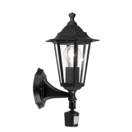 Eglo - Светильник с датчиком 1xE27/60W черный