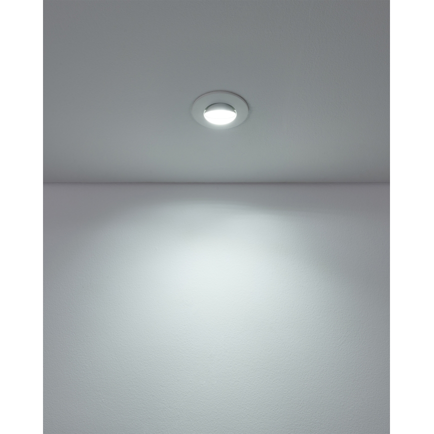 Eglo - набір із 10 вбудованих LED-світильників, 4,9 Вт/230 В, 2700/4000/6500 К, діаметр 9 см, білий
