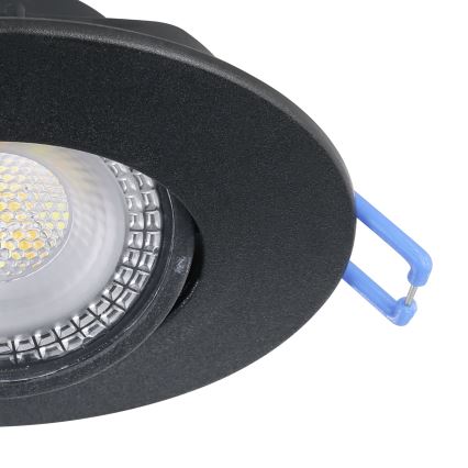 Eglo - Набір із 7 вбудованих світильників LED/4,9W/230V 2700/4000/6500K діам. 9 см чорний
