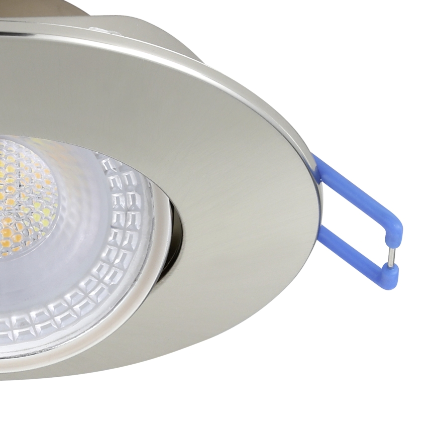 Eglo - НАБІР 5xLED вбудований стельовий світильник LED/4,9W/230V 2700/4000/6500K діаметр 9 см матовий хром