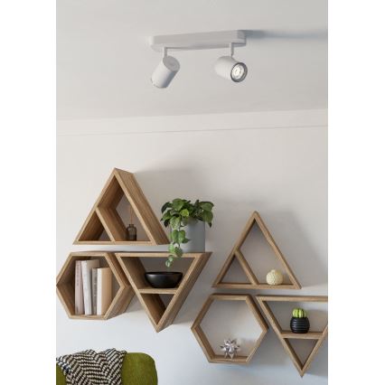 Eglo - Точечный светильник для ванной комнаты 2xGU10/5W/230V IP44 белый