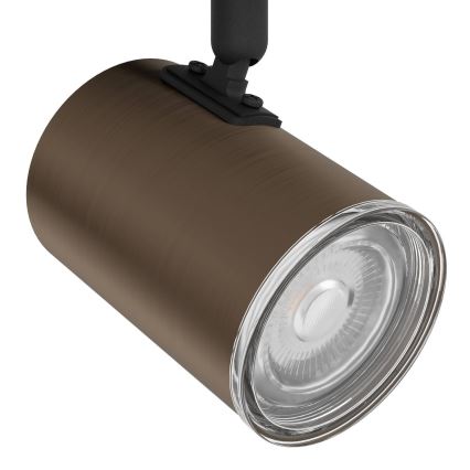 Eglo - Точковий світильник для ванної кімнати 3xGU10/5W/230V, діаметром 25 см, IP44, чорний/коричневий