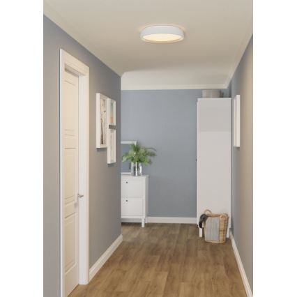 Eglo 300686 - LED RGBW Диммируемый потолочный светильник MASSIGNANO-Z LED/18,5W/230V 2700-6500K диаметр 40 см белый + пульт дистанционного управления