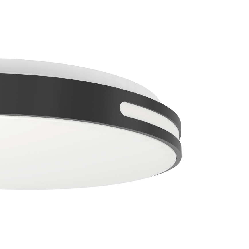 Eglo 300687 - LED RGBW диммируемый потолочный светильник MONTEGRANARO-Z LED/18,5W/230V 2700-6500K диам. 39,4 см черный + пульт дистанционного управления