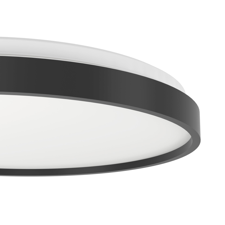 Eglo 300692- LED RGBW диммируемый потолочный светильник MOZONCILLO-Z LED/28,3W/230V 2700-6500K диаметр 48,4 см чёрный + пульт дистанционного управления