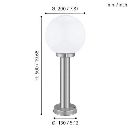 Eglo - Наружный светильник 1xE27/60W/230V IP44