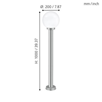 Eglo - Наружный светильник 1xE27/60W IP44