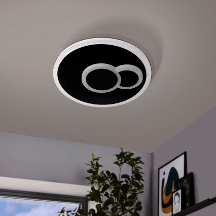 Eglo - Світлодіодний стельовий світильник LED/7,8W/230V діам. 20 см чорний