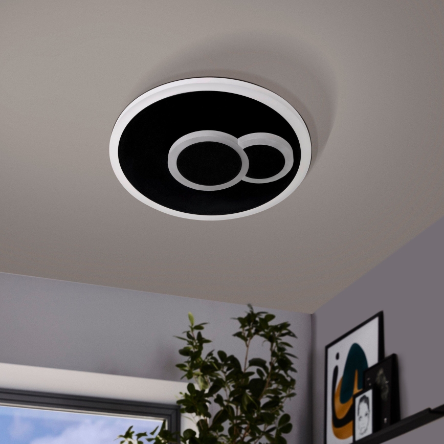 Eglo - Світлодіодний стельовий світильник LED/7,8W/230V діам. 20 см чорний