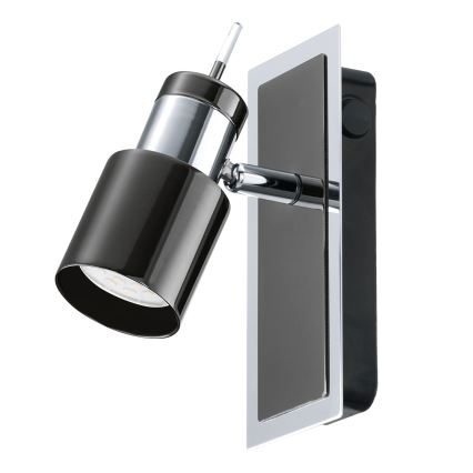 Eglo - Точковий LED світильник 1xGU10/5W/230V чорний