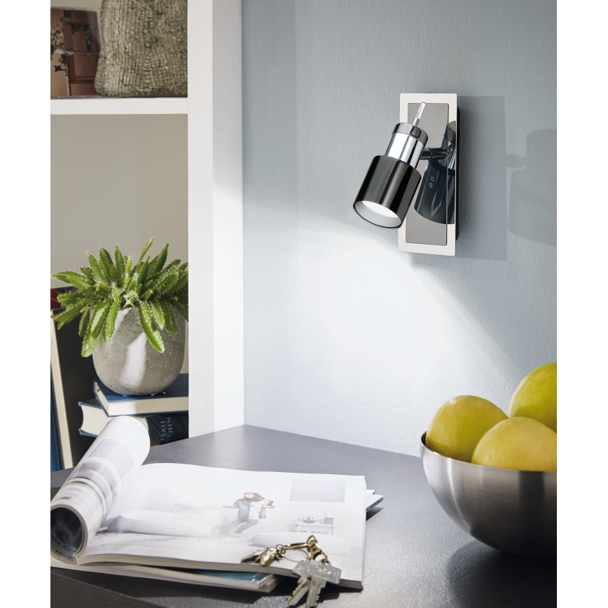 Eglo - Точковий LED світильник 1xGU10/5W/230V чорний