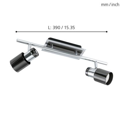 Eglo - Точковий LED світильник 2xGU10/5W/230V
