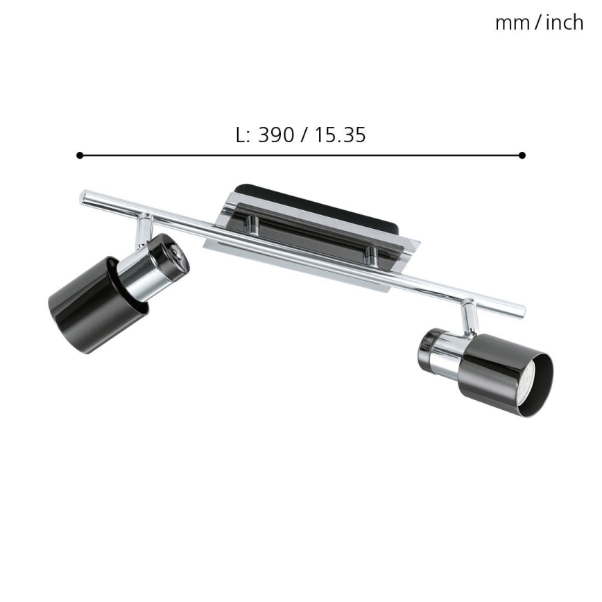 Eglo - Точковий LED світильник 2xGU10/5W/230V