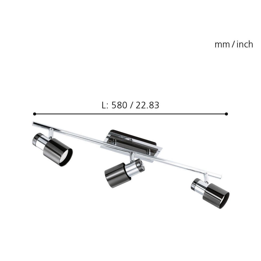 Eglo - Точковий LED світильник 3xGU10/5W/230V