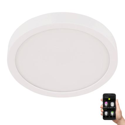 Eglo - потолочный светильник для ванной комнаты LED/20,5 Вт/230 В IP44, белый, диаметр 28,5 см