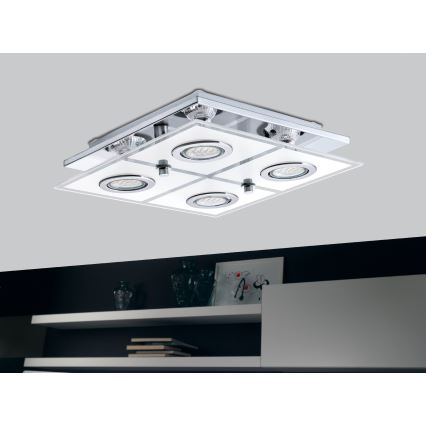 Eglo - Светодиодный потолочный светильник 4xGU10/3W/230V