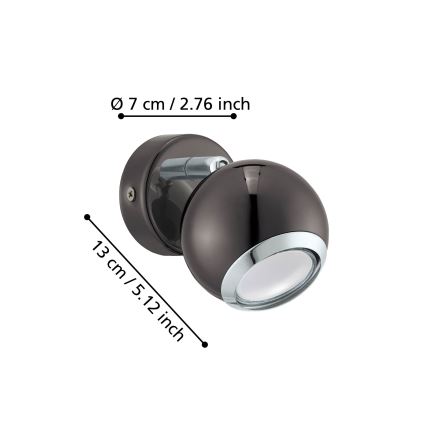 Eglo - Точковий LED світильник 1xGU10/3W/230V