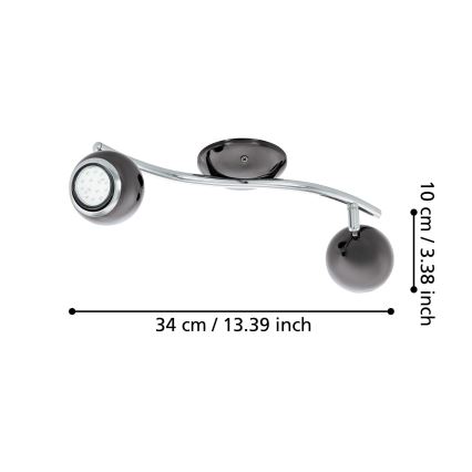 EGLO - Світлодіодний прожектор 2xGU10/3W LED