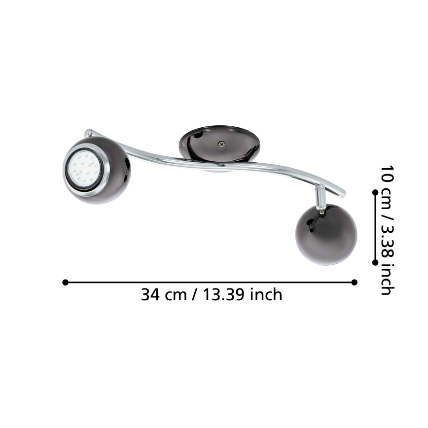 EGLO - Світлодіодний прожектор 2xGU10/3W LED