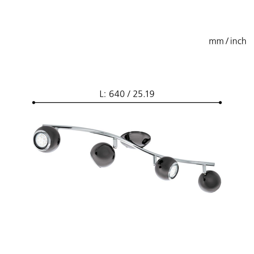 EGLO - Точковий LED світильник 4xGU10/3W LED