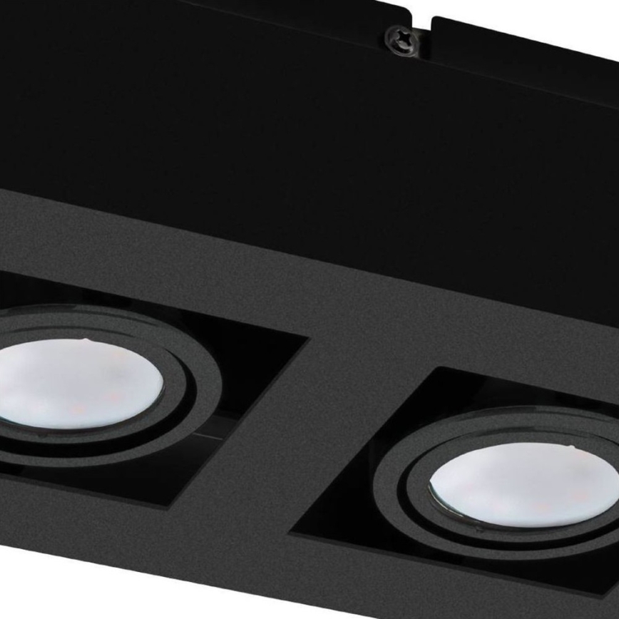 Eglo 31063 - LED точковий світильник MENDOZA 2xLED/4,7W/230V 3000K чорний