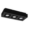 Eglo 31064 - LED точечный светильник MENDOZA 3xLED/4,7 Вт/230 В 3000K чёрный