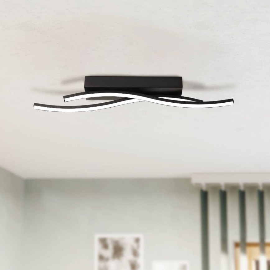 Eglo 31226 - Светодиодный потолочный светильник ALBORAYA LED/10,8W/230V 3000K черный