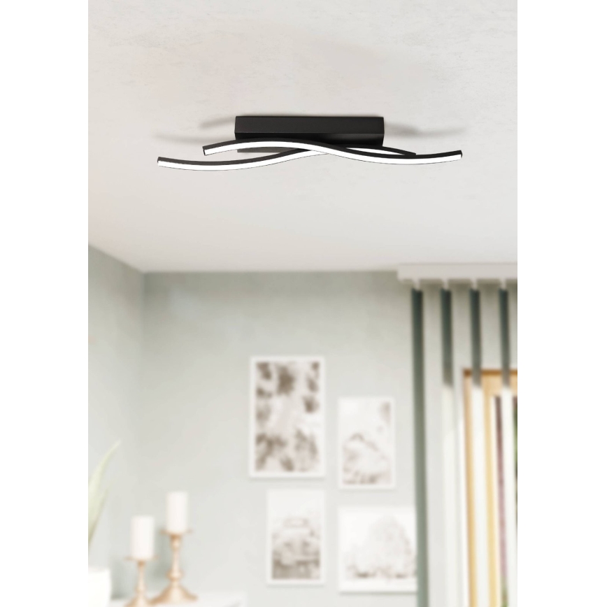 Eglo 31226 - Светодиодный потолочный светильник ALBORAYA LED/10,8W/230V 3000K черный