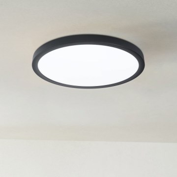 Eglo 31378 - Стельовий LED світильник для ванної з регулюванням яскравості ARGOLIS-Z LED/19,5W/230V 2700-6500K IP44 чорний