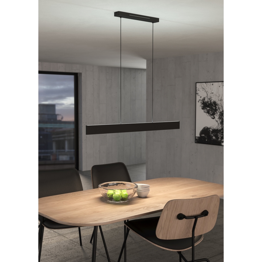 Eglo 31433 - LED RGBW Підвісна люстра з регулюванням яскравості ANDREAS-Z LED/38W/230V 2700-6500K чорний