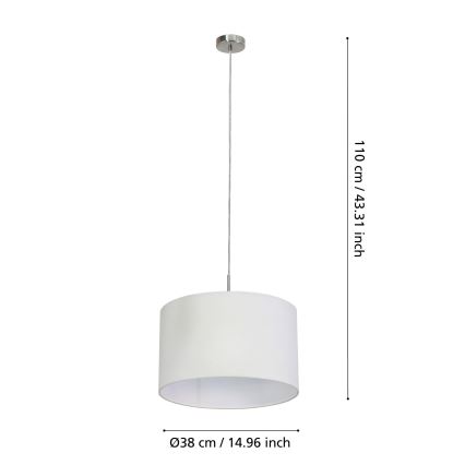 Eglo - Подвесная люстра 1xE27/60W/230V