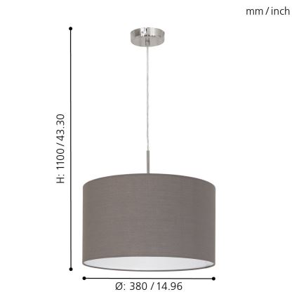 Eglo - Подвесная люстра E27/60W/230V
