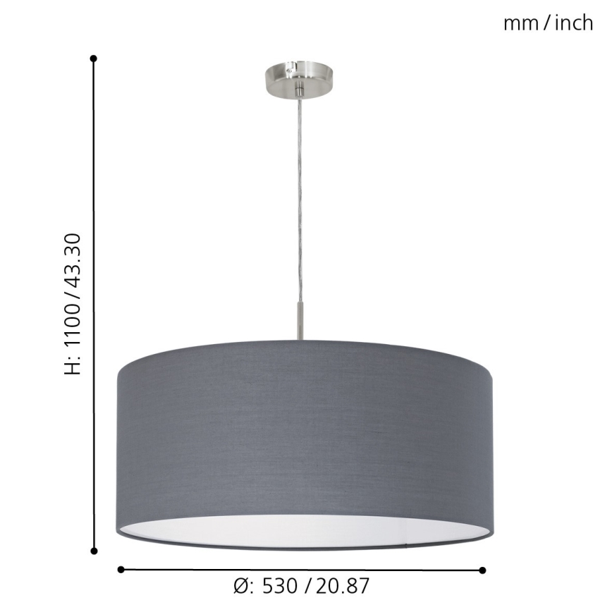 Eglo - Подвесная люстра 1xE27/60W/230V