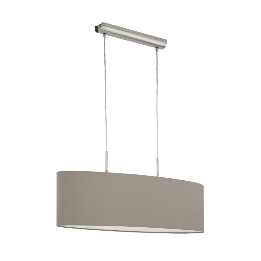 Eglo - Підвісна люстра 2xE27/60W/230V taupe