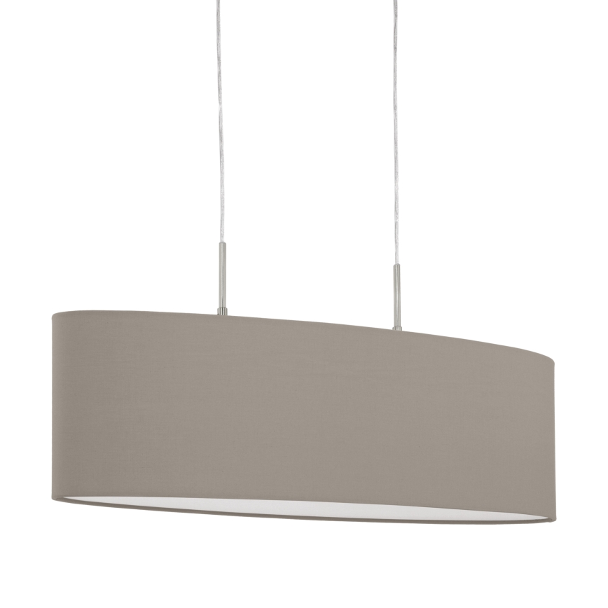 Eglo - Підвісна люстра 2xE27/60W/230V taupe